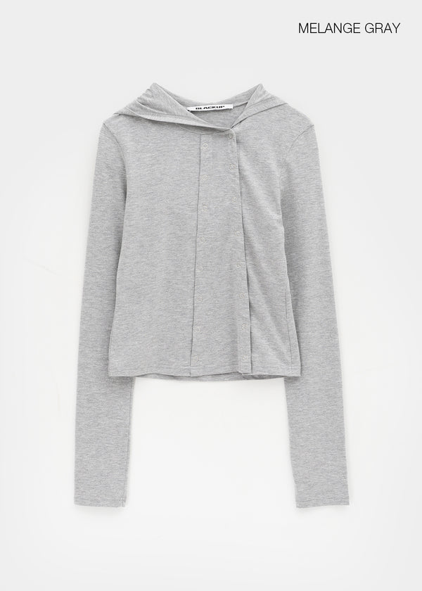 [MADE] Trolle Diagonal Hooded Cardigan