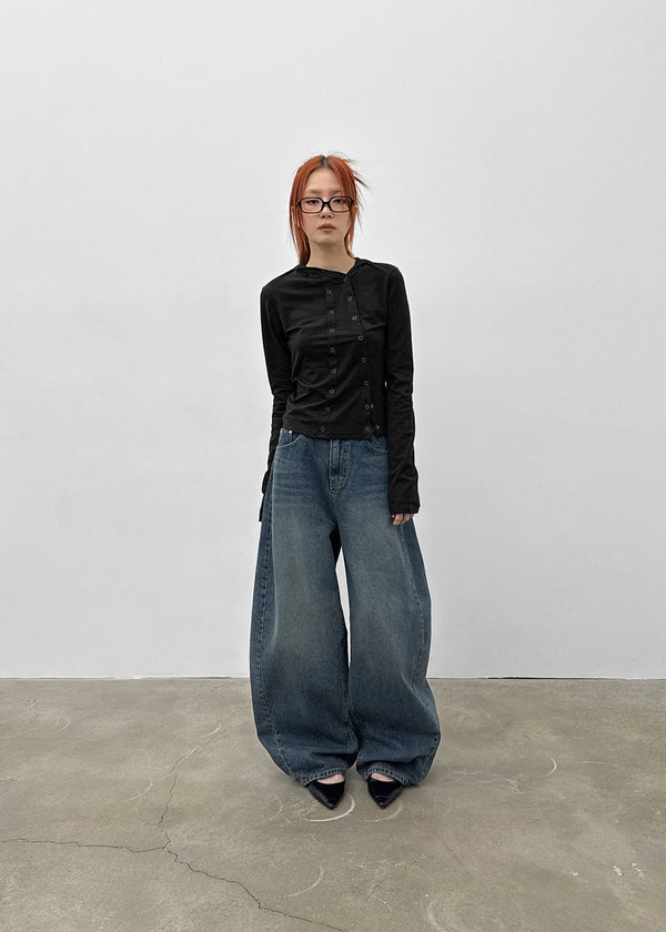 [MADE] Prin Curved Denim Pants