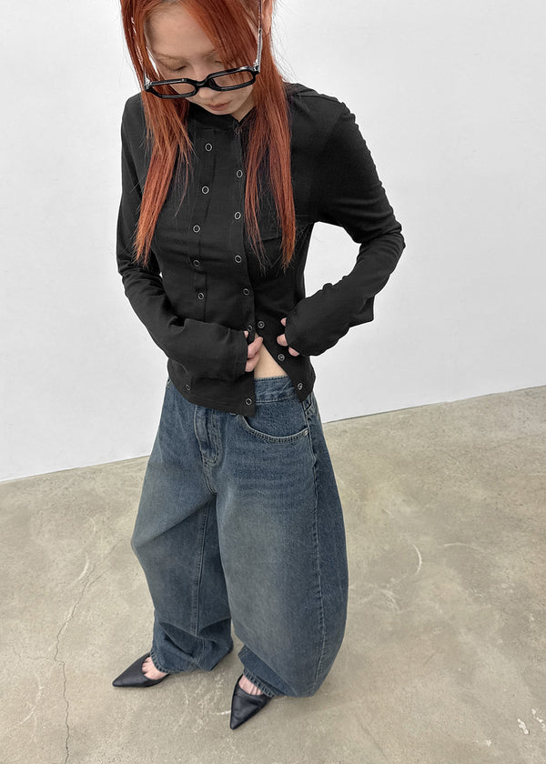 [MADE] Prin Curved Denim Pants