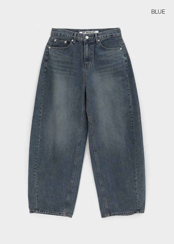 [MADE] Prin Curved Denim Pants