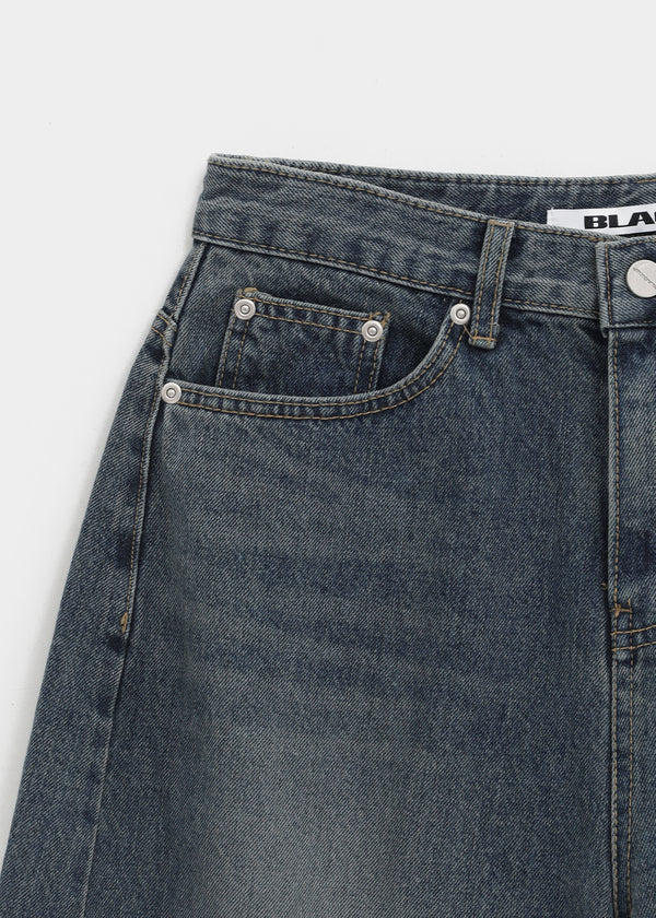 [MADE] Prin Curved Denim Pants