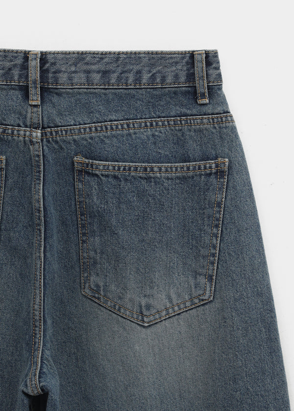 [MADE] Prin Curved Denim Pants