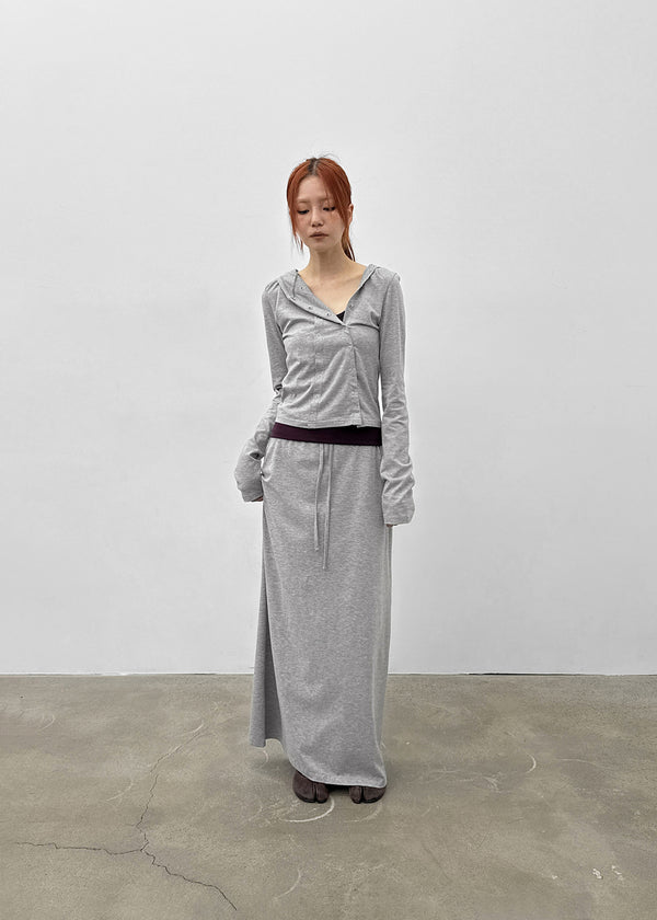 [MADE] Trolle Diagonal Hooded Cardigan