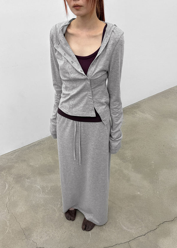 [MADE] Trolle Diagonal Hooded Cardigan