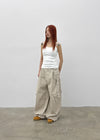 Bricky Pocket Wide Balloon Cargo Pants