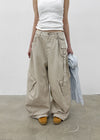 Bricky Pocket Wide Balloon Cargo Pants