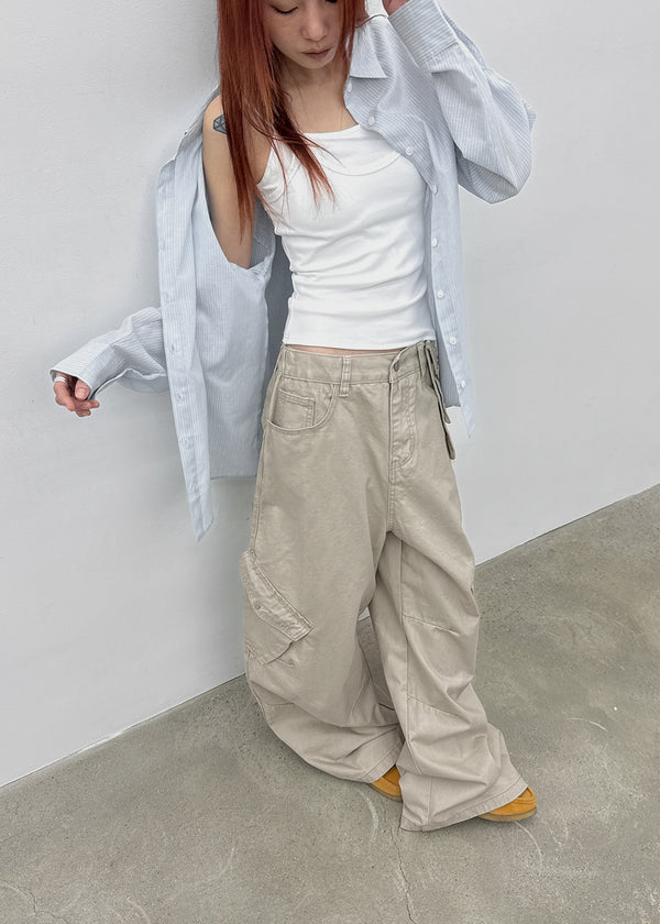 [MADE] Banamon Loose-Fit Stripe Shirt