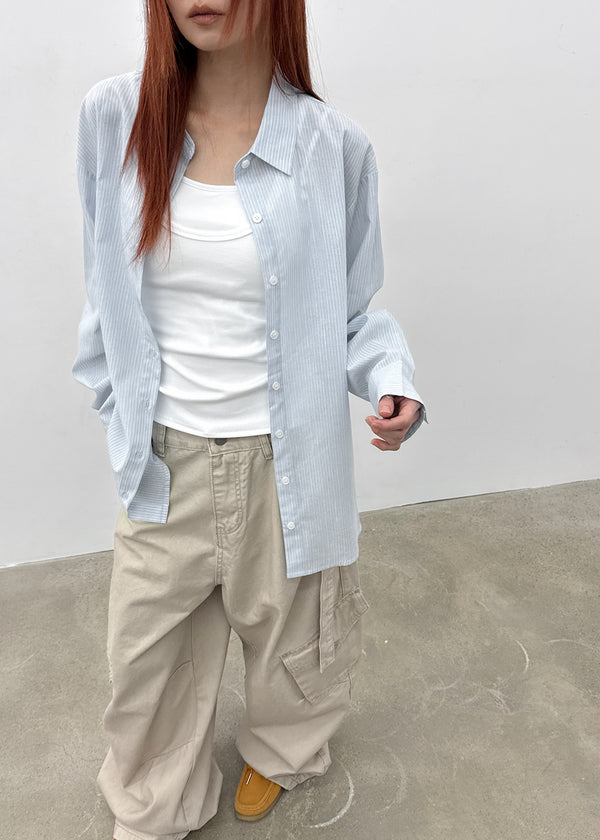 [MADE] Banamon Loose-Fit Stripe Shirt