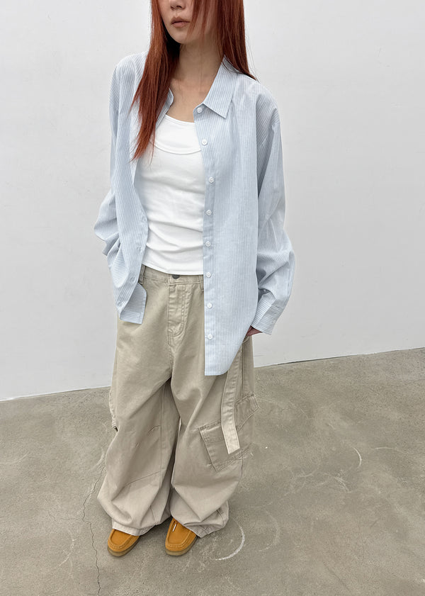 [MADE] Banamon Loose-Fit Stripe Shirt