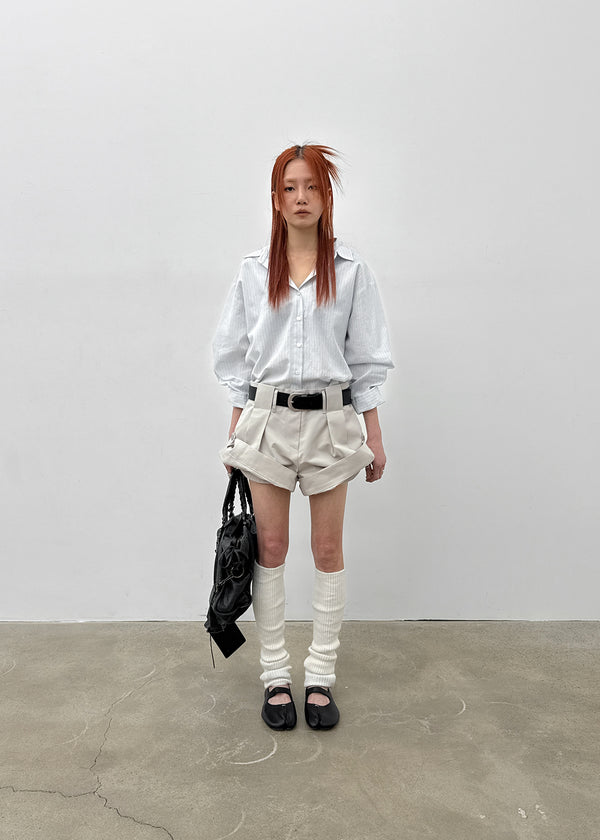 Ritsri Two-Way Roll-Up Cotton Short Pants