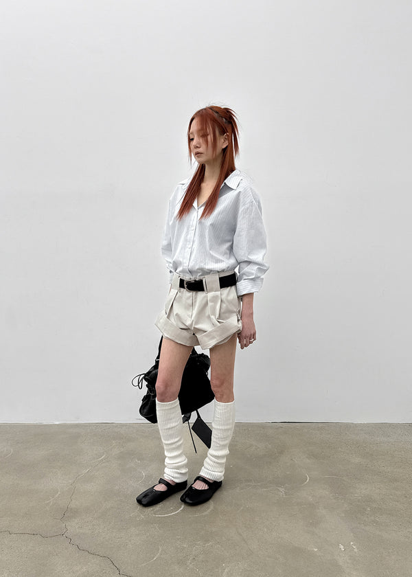 Ritsri Two-Way Roll-Up Cotton Short Pants