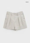 Ritsri Two-Way Roll-Up Cotton Short Pants