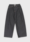 Tenshut Bijou Non-Fade Wide Balloon Denim Pants