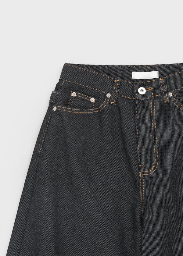 Tenshut Bijou Non-Fade Wide Balloon Denim Pants