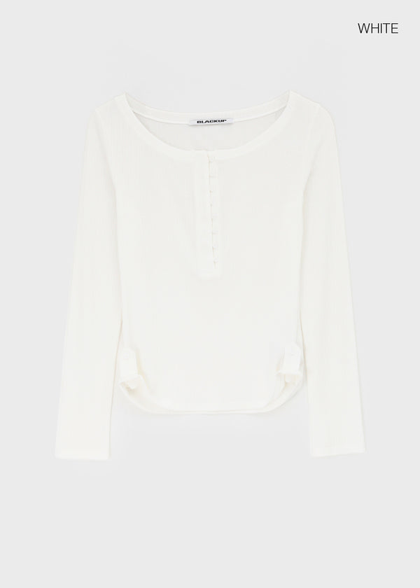 [MADE] Kerity Button Long-Sleeve Tee