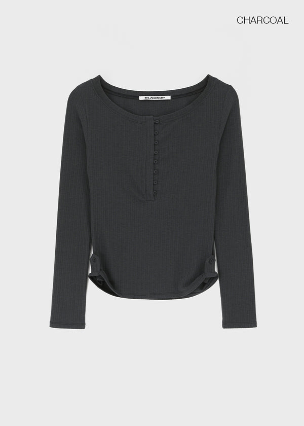 [MADE] Kerity Button Long-Sleeve Tee