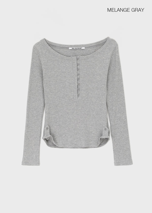 [MADE] Kerity Button Long-Sleeve Tee