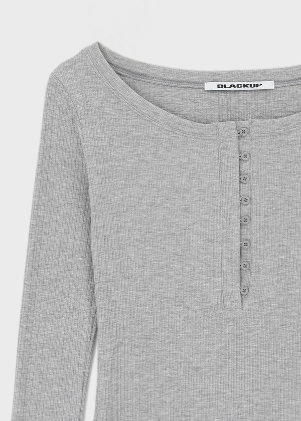 [MADE] Kerity Button Long-Sleeve Tee