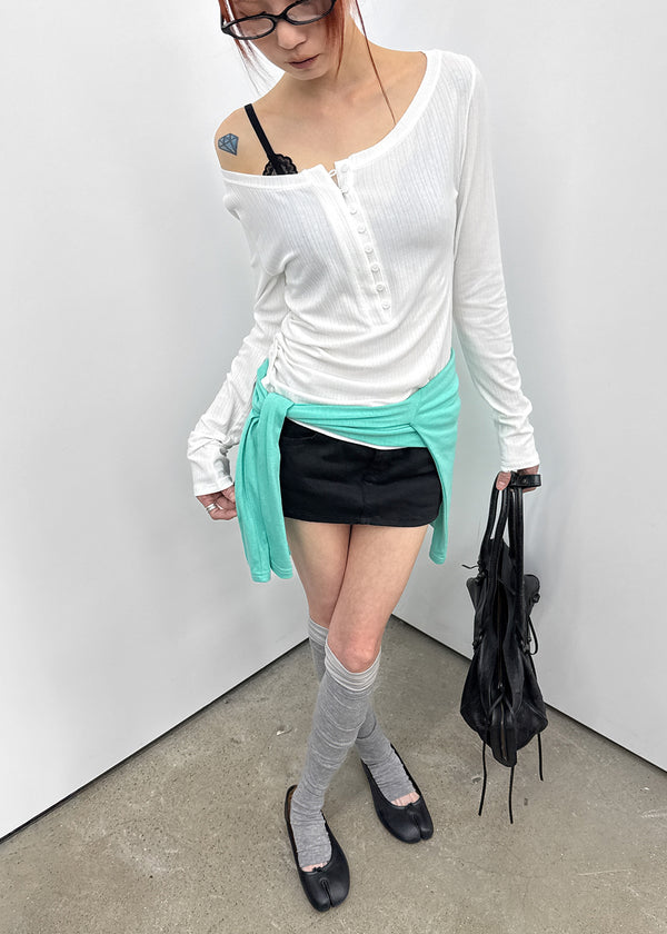 [MADE] Kerity Button Long-Sleeve Tee