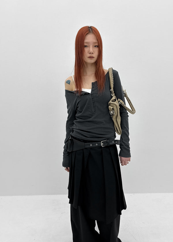 [MADE] Kerity Button Long-Sleeve Tee