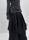 Bereung Strap Layered Skirt Slacks