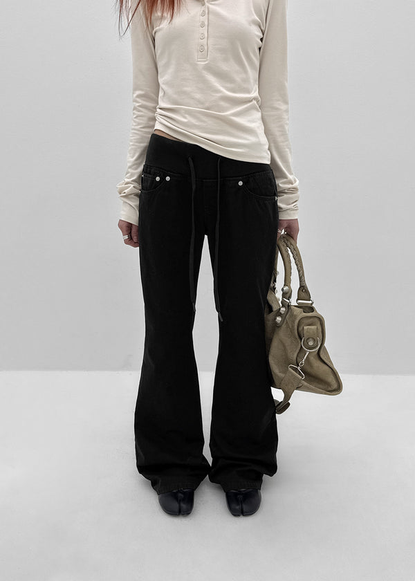 Maven Low-Waist Bootcut Banding Pants