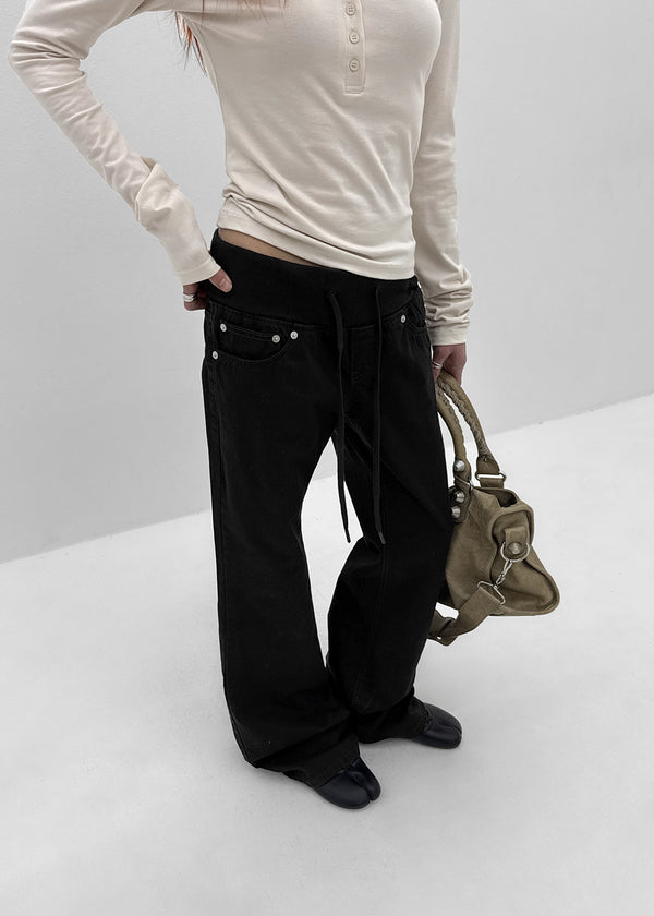 Maven Low-Waist Bootcut Banding Pants
