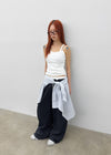 Tealen Color Block Layered Banding Pants
