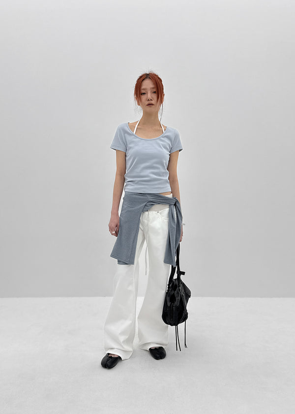 Maven Low-Waist Bootcut Banding Pants