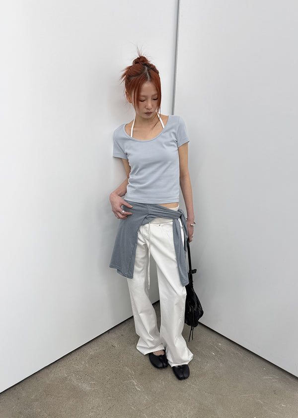 [MADE] Edina Wide U-Neck Short-Sleeve Tee