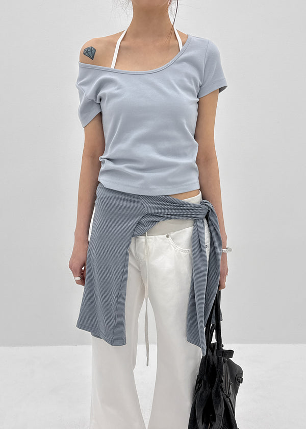 [MADE] Edina Wide U-Neck Short-Sleeve Tee