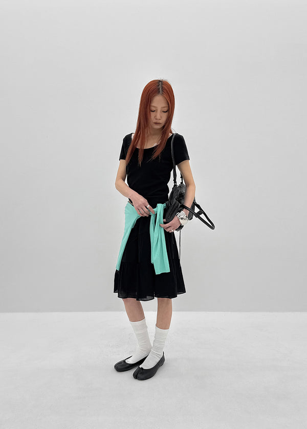 [MADE] Edina Wide U-Neck Short-Sleeve Tee