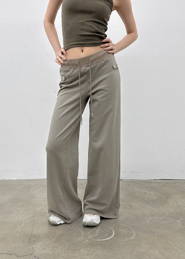 [MADE] Kihi Buckle Straight Banded Pants