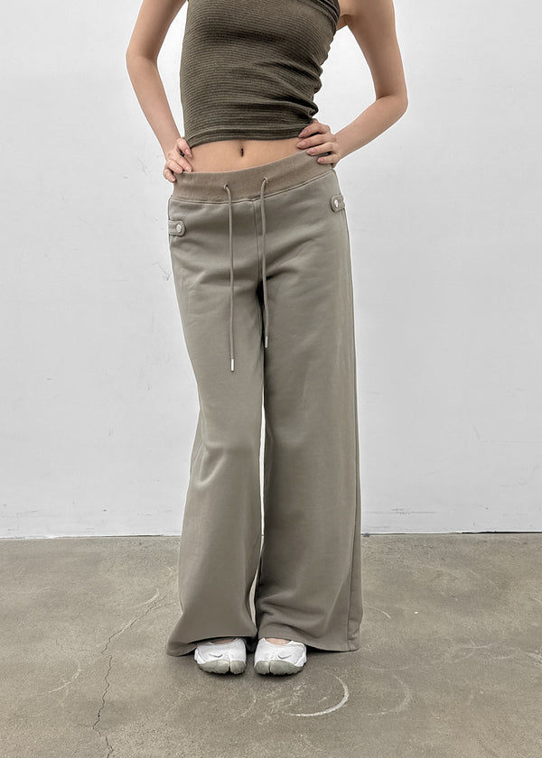 [MADE] Kihi Buckle Straight Banded Pants