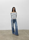 Pel Low-waist Bootcut Denim Pants