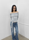 Pel Low-waist Bootcut Denim Pants