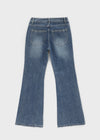 Pel Low-waist Bootcut Denim Pants