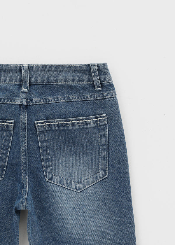Pel Low-waist Bootcut Denim Pants