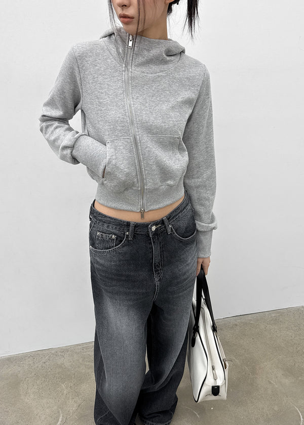 [MADE] Higg Unbal Hooded Zip-up