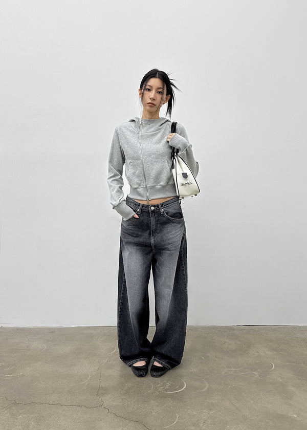 [MADE] Higg Unbal Hooded Zip-up