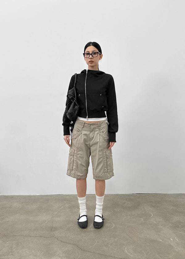 [MADE] Higg Unbal Hooded Zip-up