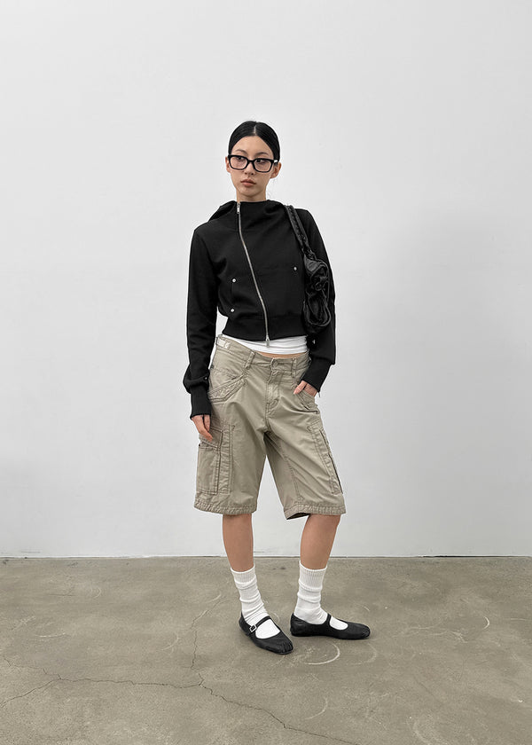 [MADE] Higg Unbal Hooded Zip-up