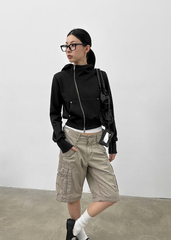 [MADE] Higg Unbal Hooded Zip-up