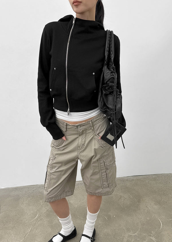 [MADE] Higg Unbal Hooded Zip-up