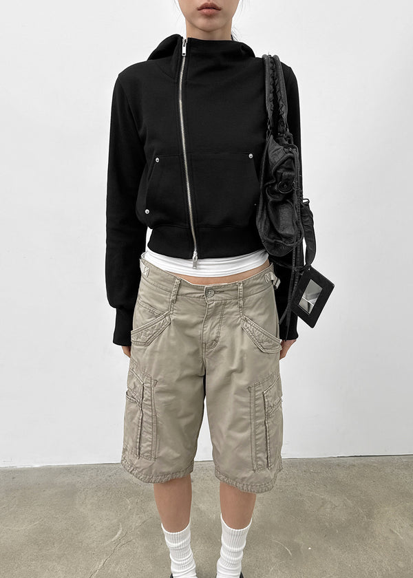 [MADE] Higg Unbal Hooded Zip-up