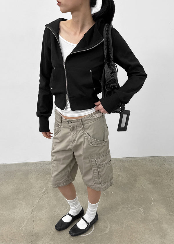 [MADE] Higg Unbal Hooded Zip-up