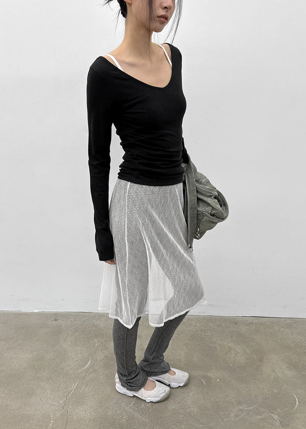 Bullet Cut Tencel Leggings