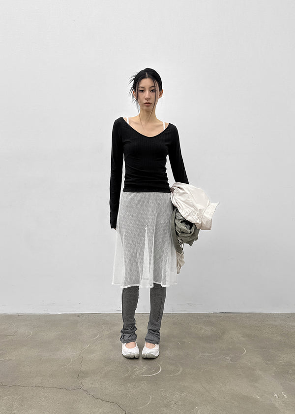 Kradin Lace Midi Skirt