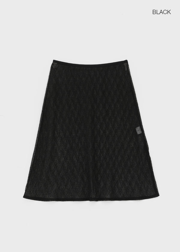 Kradin Lace Midi Skirt