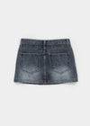 Lecan Low-waist Denim Miniskirt